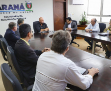 Secretário se reúne com o deputado Cobra Repórter e o prefeito Gil Martins