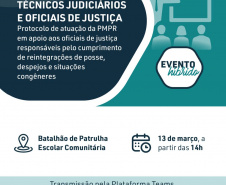 PMPR promove evento sobre a atuação dos policiais no apoio aos oficiais de justiça