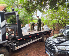 PMPR apreende mais de 2 toneladas de drogas e armamentos em Assis Chateaubriand