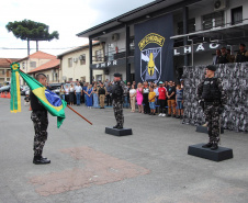 Polícia Militar do Paraná realiza solenidade que marca passagem de comando no Batalhão de Polícia de Choque