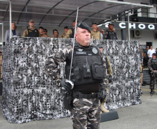 Polícia Militar do Paraná realiza solenidade que marca passagem de comando no Batalhão de Polícia de Choque
