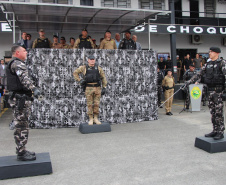 Polícia Militar do Paraná realiza solenidade que marca passagem de comando no Batalhão de Polícia de Choque