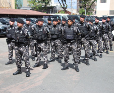 Polícia Militar do Paraná realiza solenidade que marca passagem de comando no Batalhão de Polícia de Choque