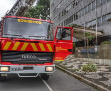 SESP realiza 1º simulado geral de abandono na sede em parceria com o Corpo de Bombeiros