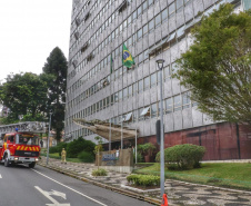 SESP realiza 1º simulado geral de abandono na sede em parceria com o Corpo de Bombeiros