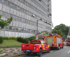 SESP realiza 1º simulado geral de abandono na sede em parceria com o Corpo de Bombeiros
