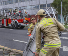 SESP realiza 1º simulado geral de abandono na sede em parceria com o Corpo de Bombeiros