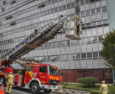 SESP realiza 1º simulado geral de abandono na sede em parceria com o Corpo de Bombeiros