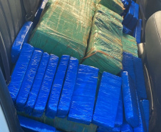 PMPR apreende 470 quilos de maconha em rodovia estadual da região Noroeste