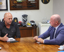 Secretário recebe o procurador geral Francisco Zanicotti