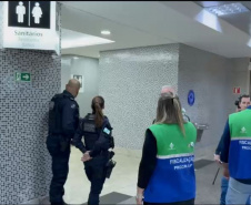 PCPR participa de fiscalização e combate a transporte irregular de passageiros no Aeroporto Afonso Pena