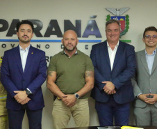 Secretário Hudson recebe o prefeito de Apucarana, Rodolfo Mota
