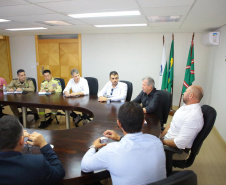 Secretário Hudson recebe o prefeito de Formosa do Oeste, Orivaldo Municelli