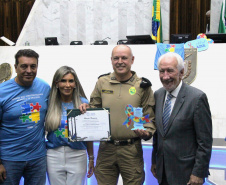 PMPR é homenageada na Assembleia Legislativa do Paraná pelo trabalho voltado às pessoas com TEA