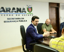 Secretário Hudson recebe o prefeito de Apucarana, Rodolfo Mota