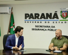 Secretário Hudson recebe o prefeito de Apucarana, Rodolfo Mota