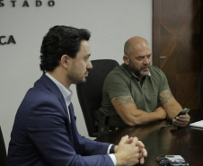 Secretário Hudson recebe o prefeito de Apucarana, Rodolfo Mota