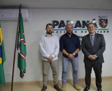Secretário Hudson recebe deputado estadual Moacyr Fadel