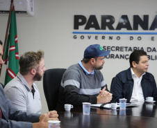 Secretário Hudson recebe prefeito de Corbélia, Thiago Stefanello