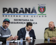 Secretário Hudson recebe prefeito de Corbélia, Thiago Stefanello
