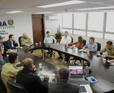 Secretário Hudson recebe prefeito de Corbélia, Thiago Stefanello