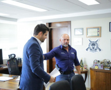 Secretário Hudson recebe a deputada federal Luisa Canziani
