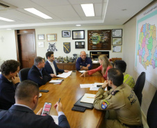 Secretário Hudson recebe a deputada federal Luisa Canziani