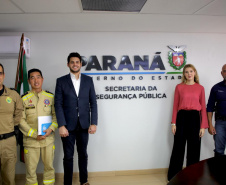 Secretário Hudson recebe a deputada federal Luisa Canziani