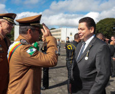 Medalha Coronel Sarmento: secretários e autoridades recebem honraria da PMPR