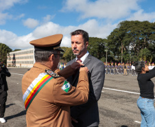 Medalha Coronel Sarmento: secretários e autoridades recebem honraria da PMPR