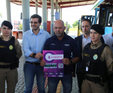 Projeto Mulher Segura é reforçado com ação no transporte coletivo de Londrina