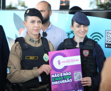 Projeto Mulher Segura é reforçado com ação no transporte coletivo de Londrina