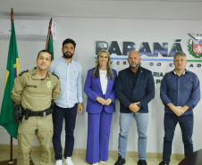 Secretário Hudson recebe prefeita de Astorga Suzie Pucillo
