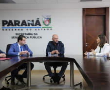 Secretário Hudson se reúne com deputada estadual Mabel Canto e deputado estadual Alexandre Amaro