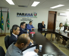 Secretário Hudson se reúne com deputada estadual Mabel Canto e deputado estadual Alexandre Amaro