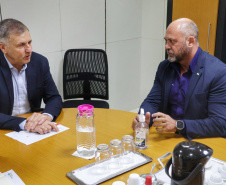 Secretário Hudson se reúne com secretário da Administração e da Previdência Luizão Goulart