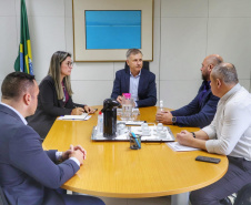 Secretário Hudson se reúne com secretário da Administração e da Previdência Luizão Goulart