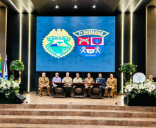 PMPR realiza solenidade de passagem de comando do 7º BPM em Cruzeiro do Oeste