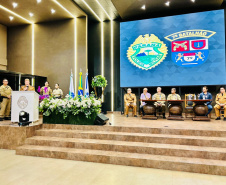 PMPR realiza solenidade de passagem de comando do 7º BPM em Cruzeiro do Oeste