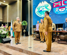 PMPR realiza solenidade de passagem de comando do 7º BPM em Cruzeiro do Oeste