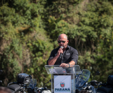 Ratinho Junior entrega 431 motos e viaturas para a PMPR