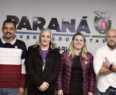 Secretário Hudson se reúne com prefeita de Nova Fátima Renata Montenegro Balan Xavier