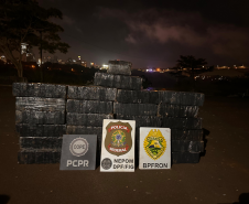 Ação entre PMPR, PCPR e PF apreende meia tonelada de maconha em Foz do Iguaçu