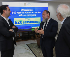 Ratinho Junior anuncia contratação de 620 policiais para reforçar o quadro da Polícia Civil
