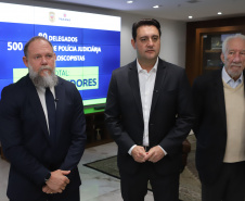 Ratinho Junior anuncia contratação de 620 policiais para reforçar o quadro da Polícia Civil