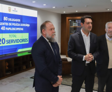 Ratinho Junior anuncia contratação de 620 policiais para reforçar o quadro da Polícia Civil