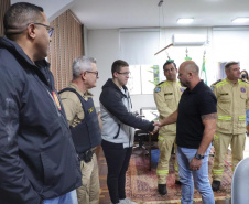 Secretário da Segurança visita Laranjeiras do Sul, Cantagalo e Pinhão 