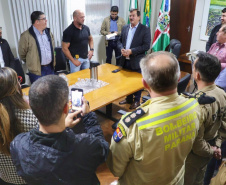 Secretário da Segurança visita Laranjeiras do Sul, Cantagalo e Pinhão 