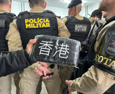 PMPR apreende mais de 800 quilos de cocaína em Curitiba