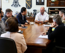 Secretário Hudson recebe deputado federal Luiz Nishimori